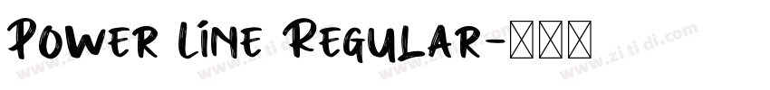 Power Line Regular字体转换